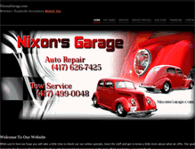 Tablet Screenshot of nixonsgarage.com